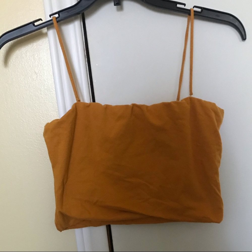 Brandy Melville Mustard Crop Top